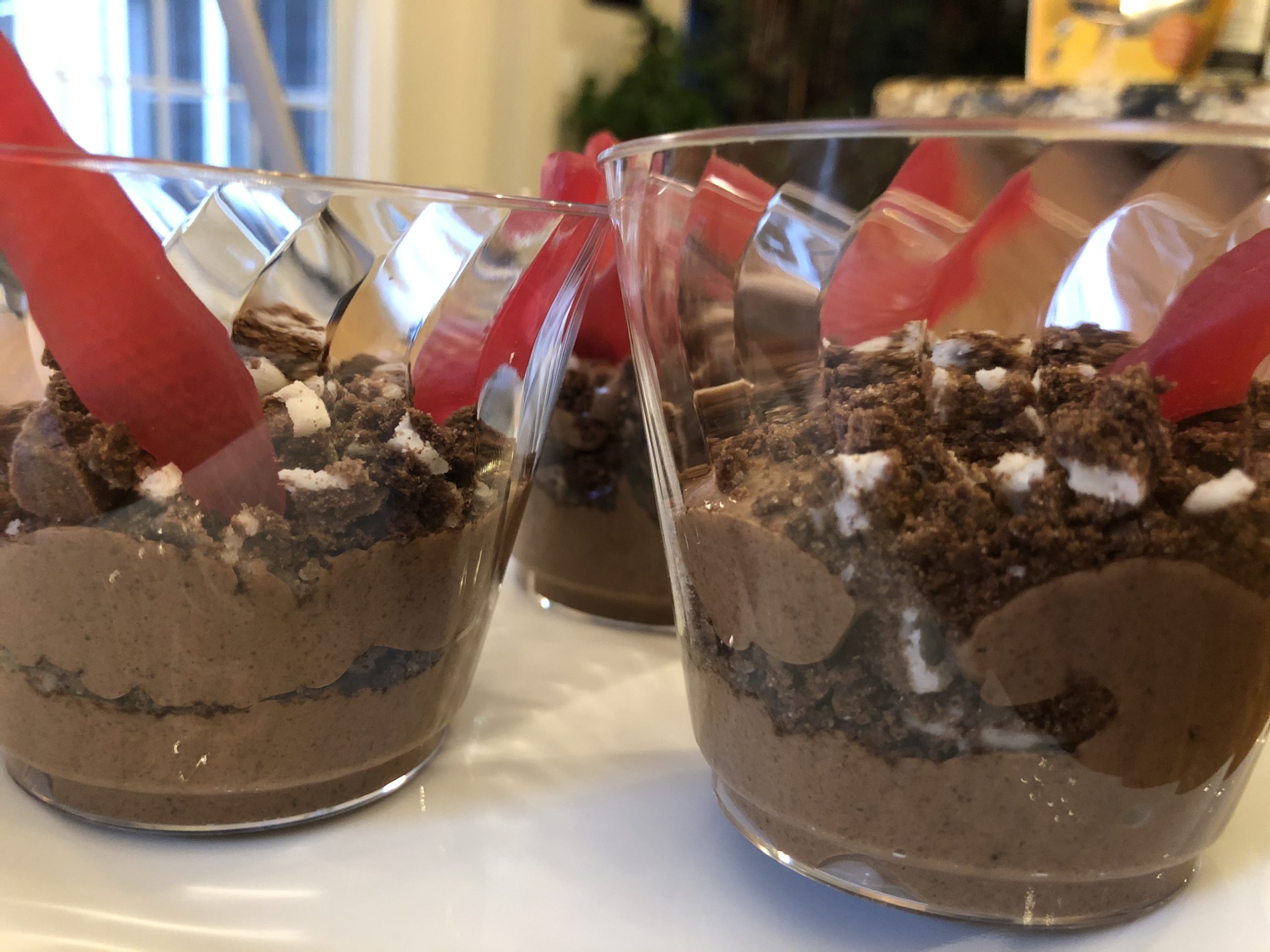 chocolate almond pudding