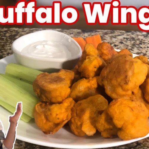 vegan cauliflower buffalo wings